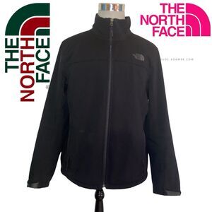 The North Face Windwall Soft Shell Jacket Fleece Lined Men’s XL Black Full Zip